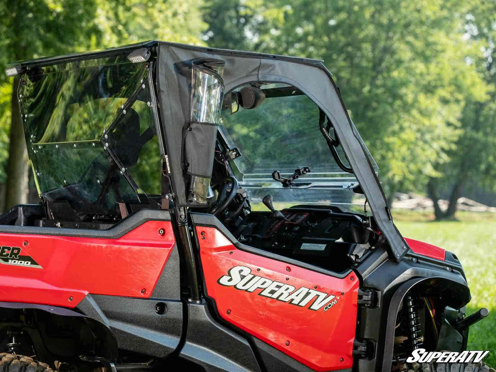 Photo of SuperATV Honda Pioneer 1000 Primal Soft Cab Enclosure Upper Doors by SuperATV - Premium Cab Enclosures for UTVs / Side by Sides