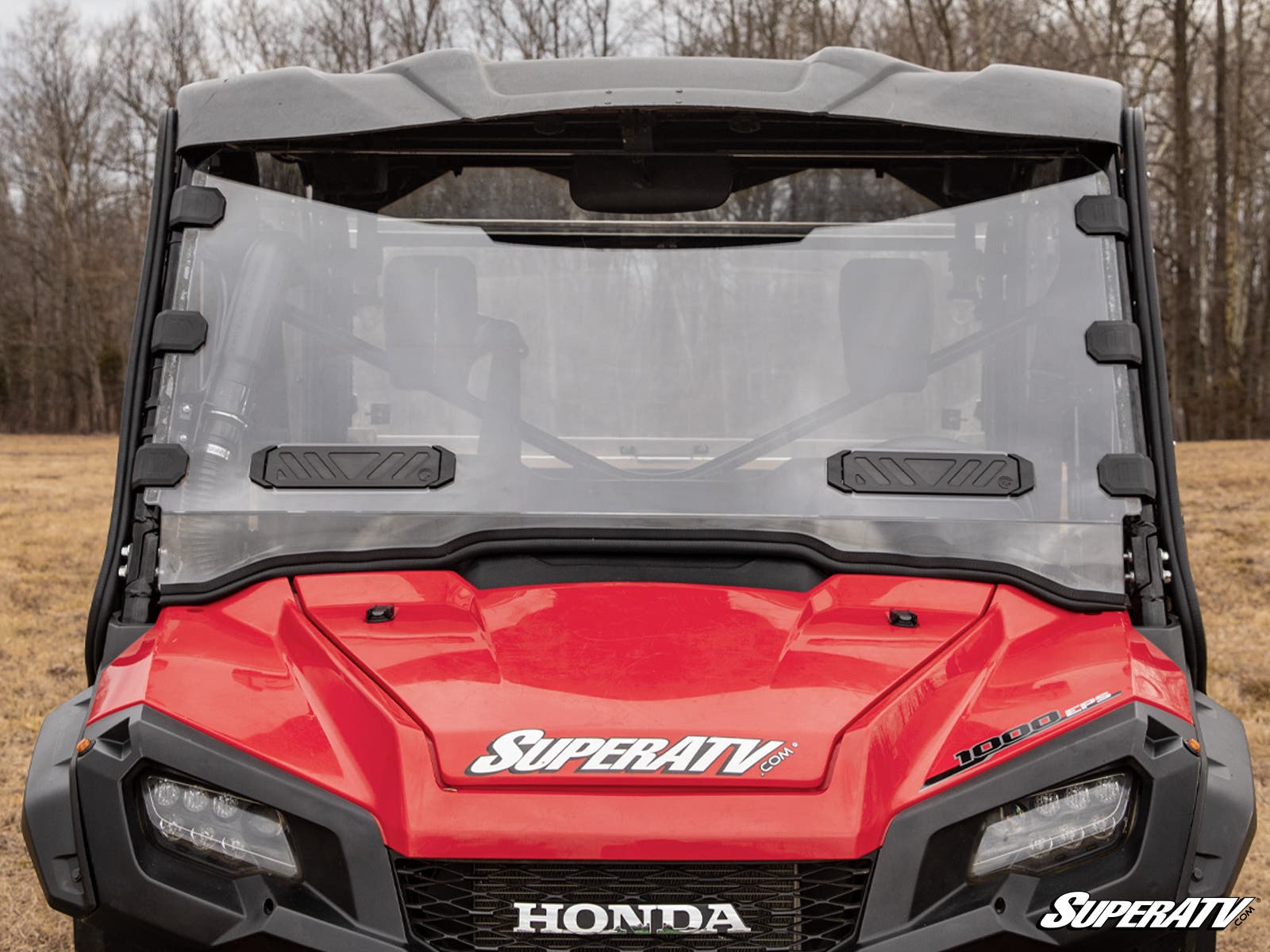 Photo of SuperATV Honda Pioneer 1000 Vented Full Windshield by SuperATV - Premium Windshields for UTVs / Side by Sides