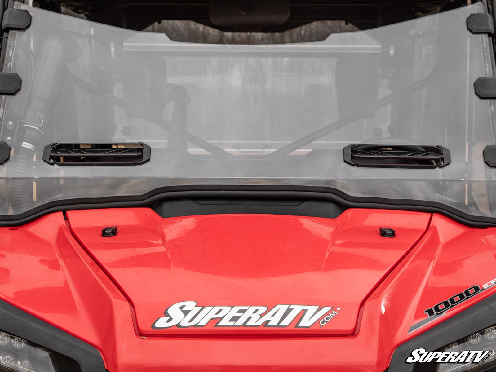 Photo of SuperATV Honda Pioneer 1000 Vented Full Windshield by SuperATV - Premium Windshields for UTVs / Side by Sides
