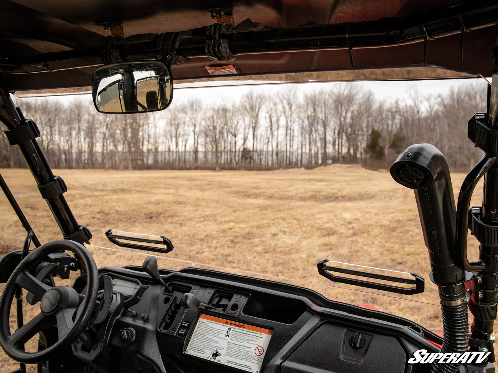 Photo of SuperATV Honda Pioneer 1000 Vented Full Windshield by SuperATV - Premium Windshields for UTVs / Side by Sides