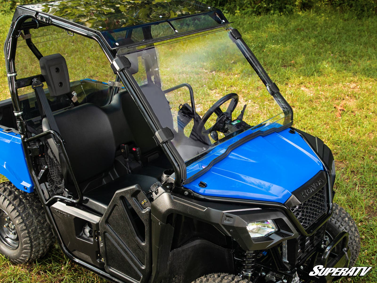 Photo of SuperATV Honda Pioneer 500 Windshield by SuperATV - Premium Windshields for UTVs / Side by Sides