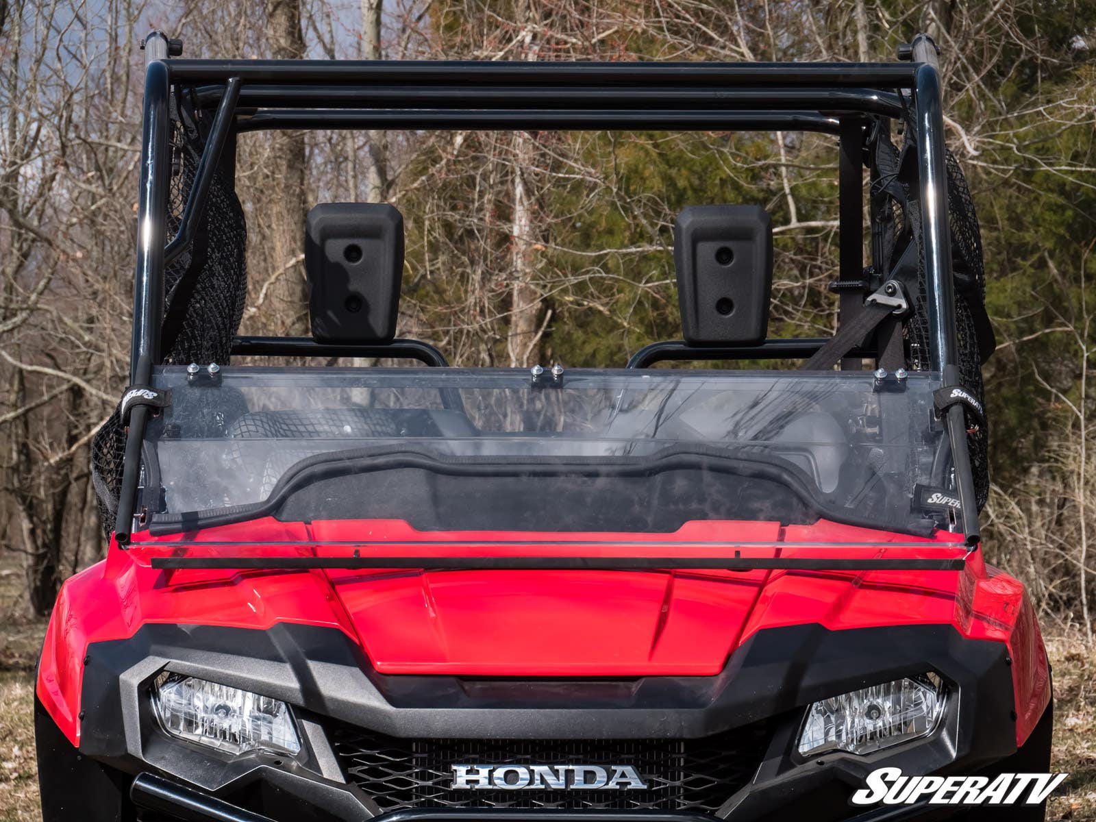 Photo of SuperATV Honda Pioneer 700 Flip Down Windshield by SuperATV - Premium Windshields for UTVs / Side by Sides