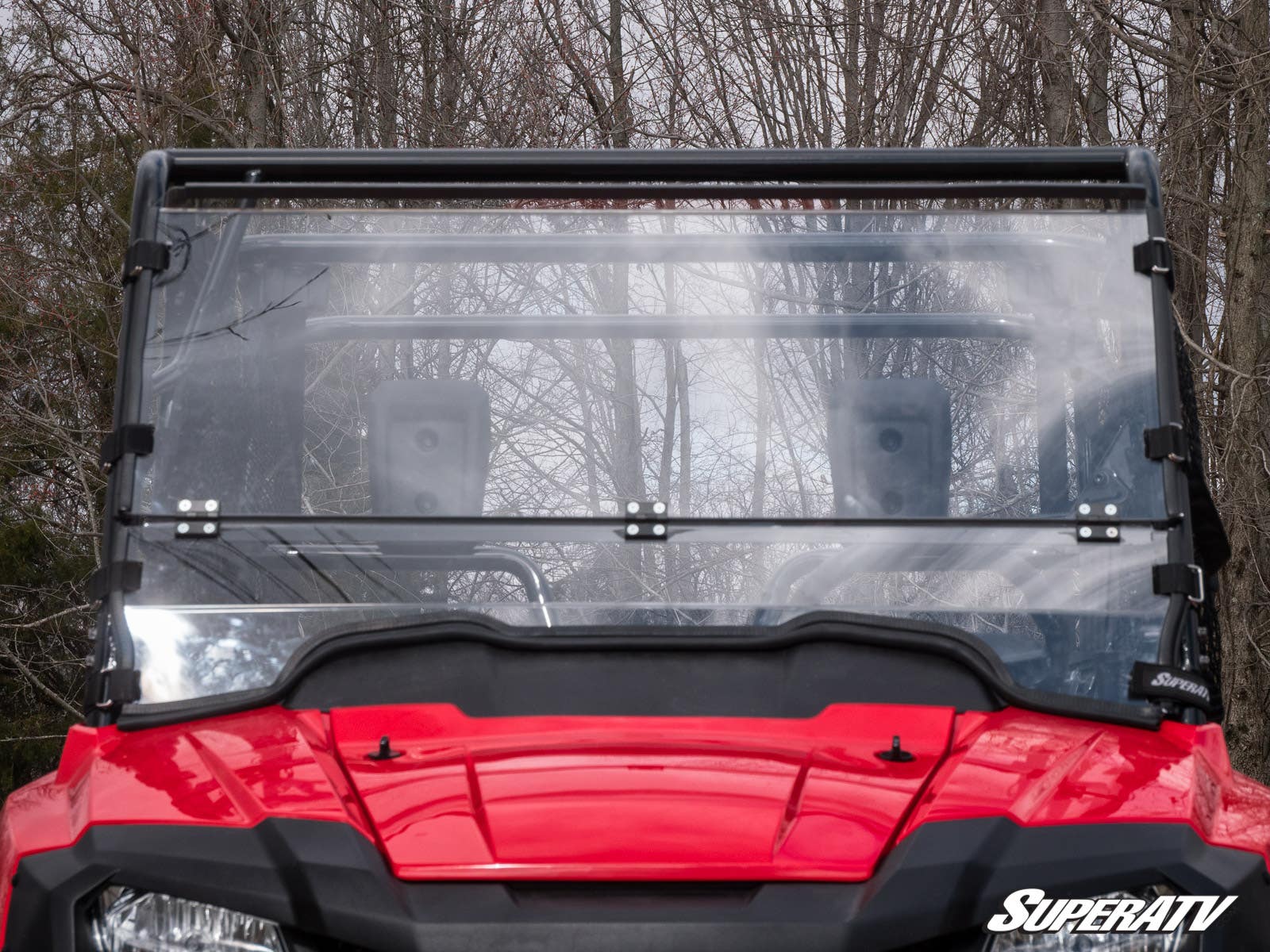 Photo of SuperATV Honda Pioneer 700 Flip Down Windshield by SuperATV - Premium Windshields for UTVs / Side by Sides