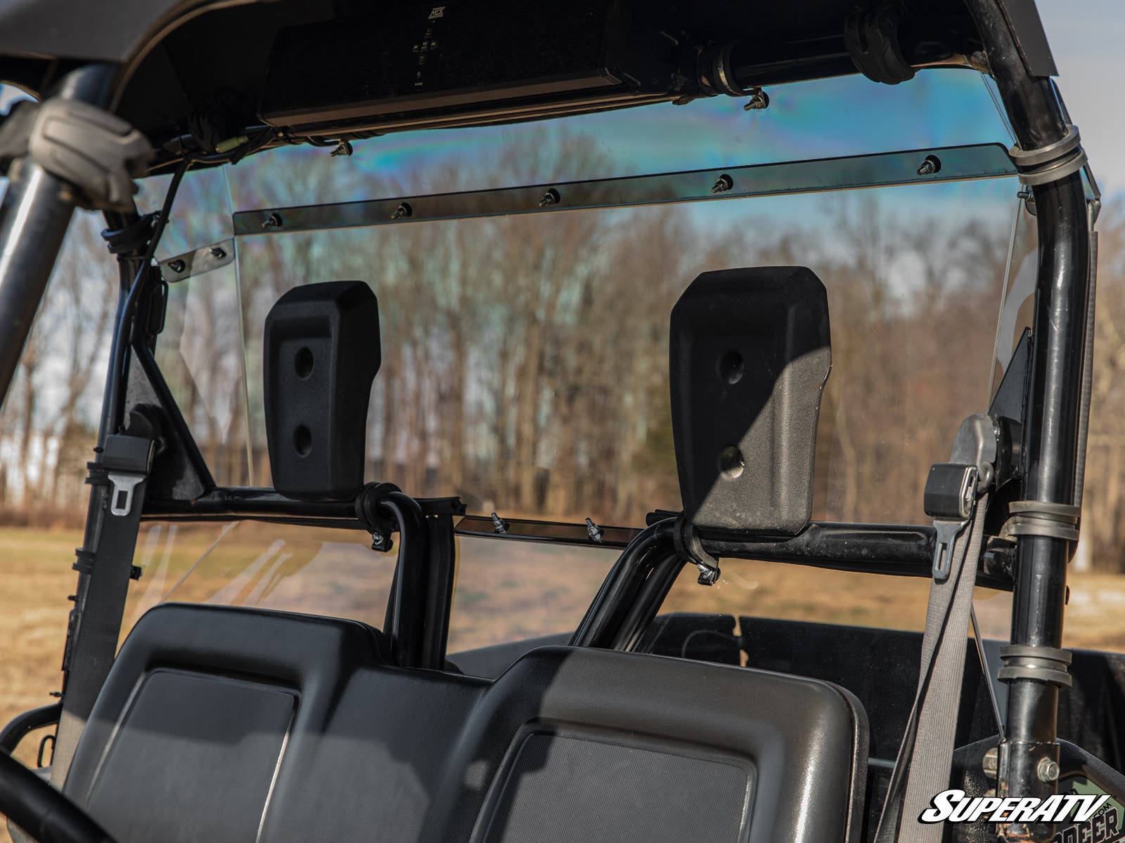 Photo of SuperATV Honda Pioneer 700 Rear Windshield by SuperATV - Premium Windshields for UTVs / Side by Sides