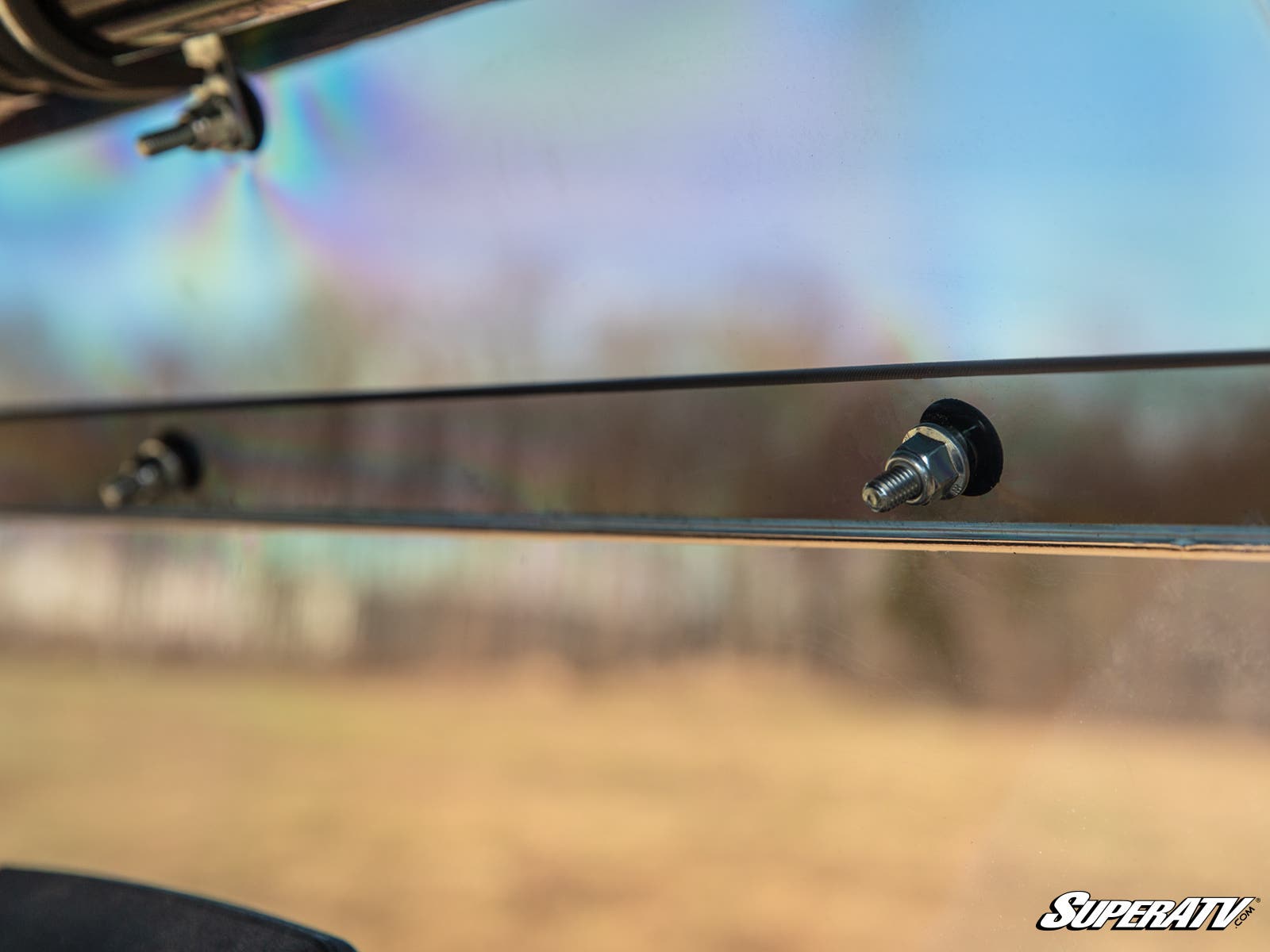 Photo of SuperATV Honda Pioneer 700 Rear Windshield by SuperATV - Premium Windshields for UTVs / Side by Sides