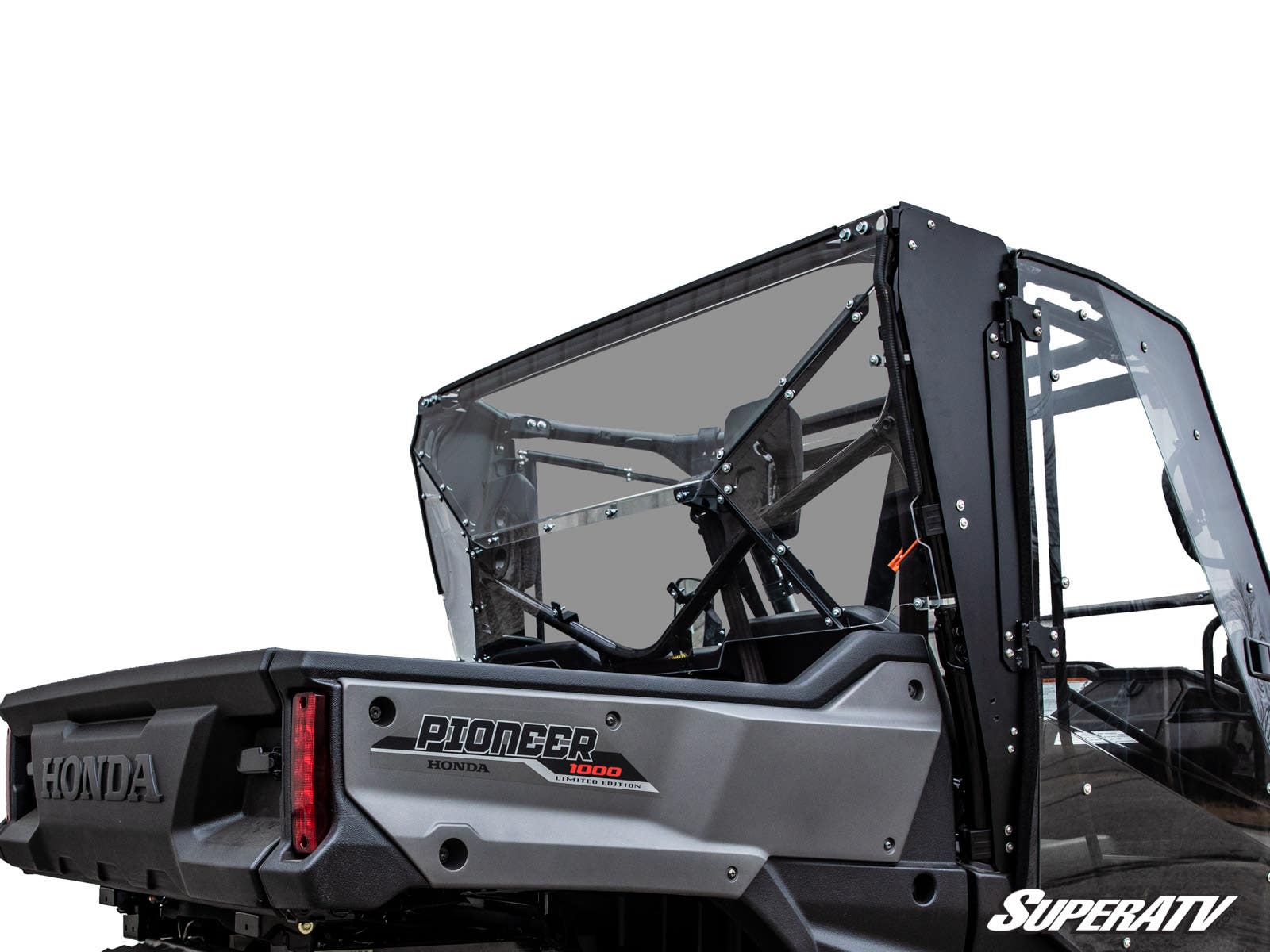 Photo of SuperATV Honda Pioneer 1000 Rear Windshield by SuperATV - Premium Windshields for UTVs / Side by Sides