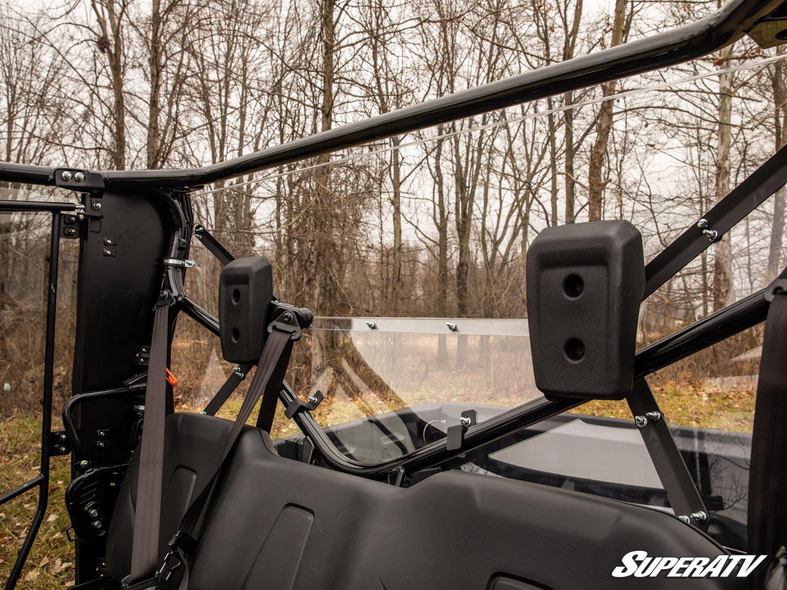 Photo of SuperATV Honda Pioneer 1000 Rear Windshield by SuperATV - Premium Windshields for UTVs / Side by Sides