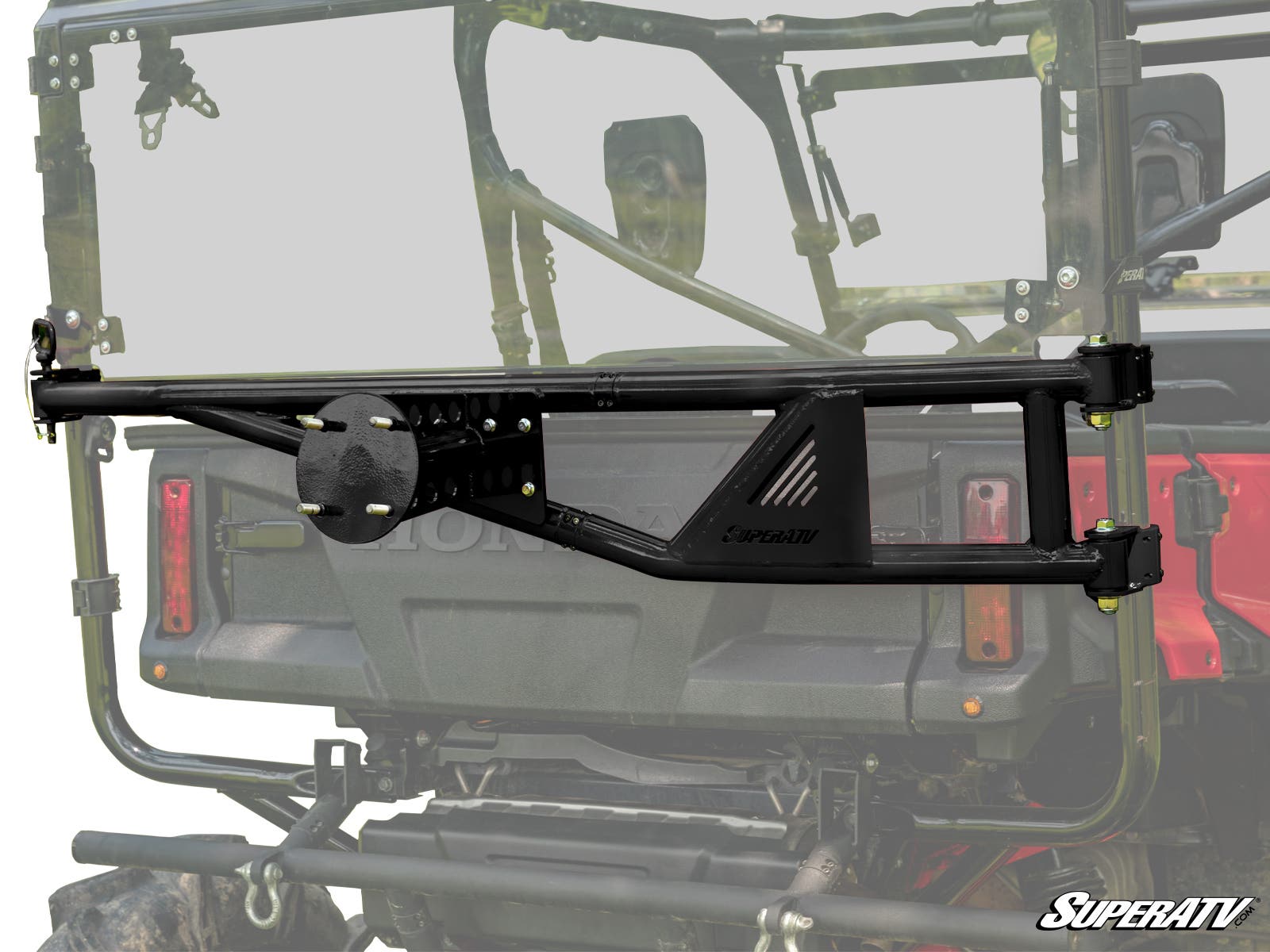 Photo of SuperATV Honda Pioneer 1000-5 Spare Tire Carrier by SuperATV - Premium Storage for UTVs / Side by Sides