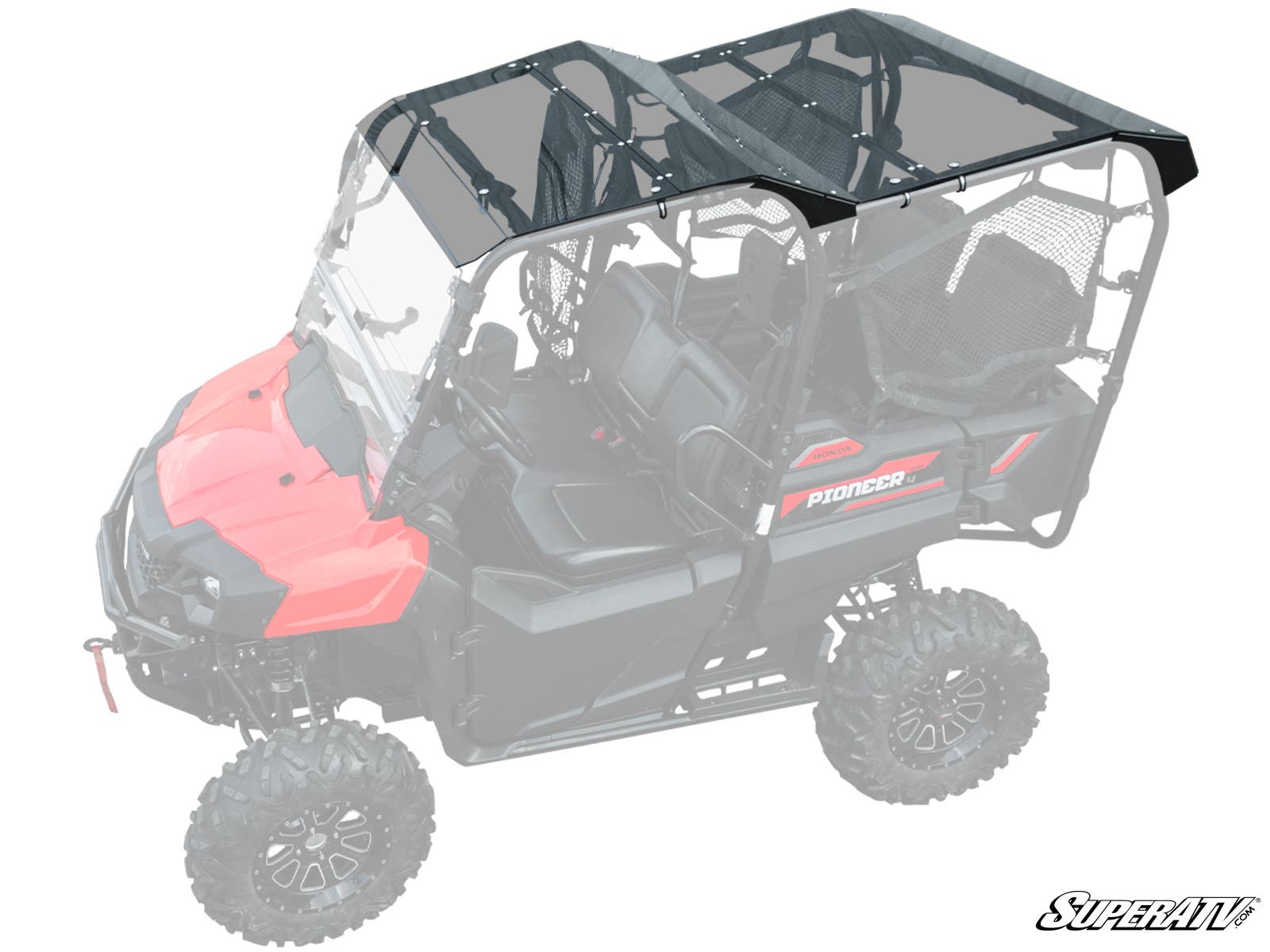 Photo of SuperATV Honda Pioneer 700-4 Tinted Roof by SuperATV - Premium Roofs for UTVs / Side by Sides