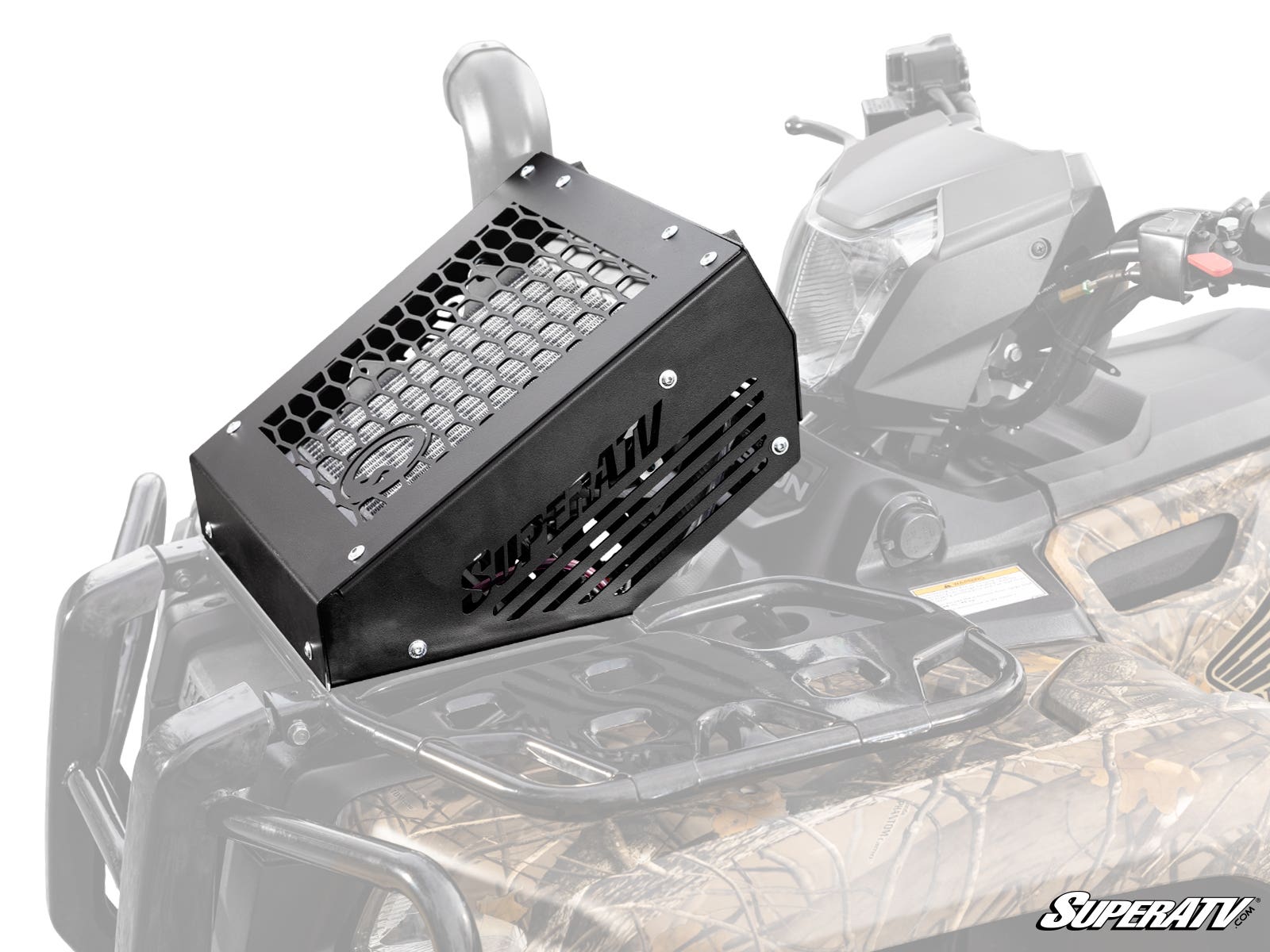 Photo of SuperATV Honda Rubicon 520 Radiator Relocation Kit by SuperATV - Premium Radiators for UTVs / Side by Sides