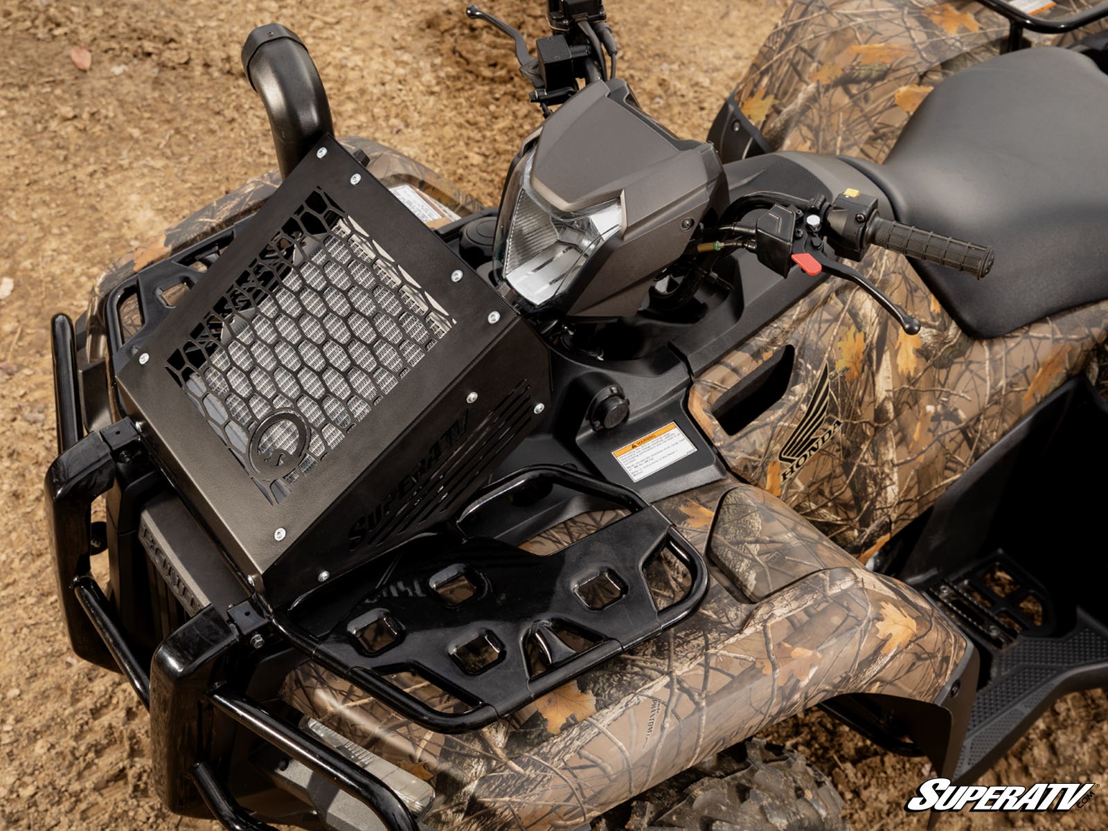 Photo of SuperATV Honda Rubicon 520 Radiator Relocation Kit by SuperATV - Premium Radiators for UTVs / Side by Sides