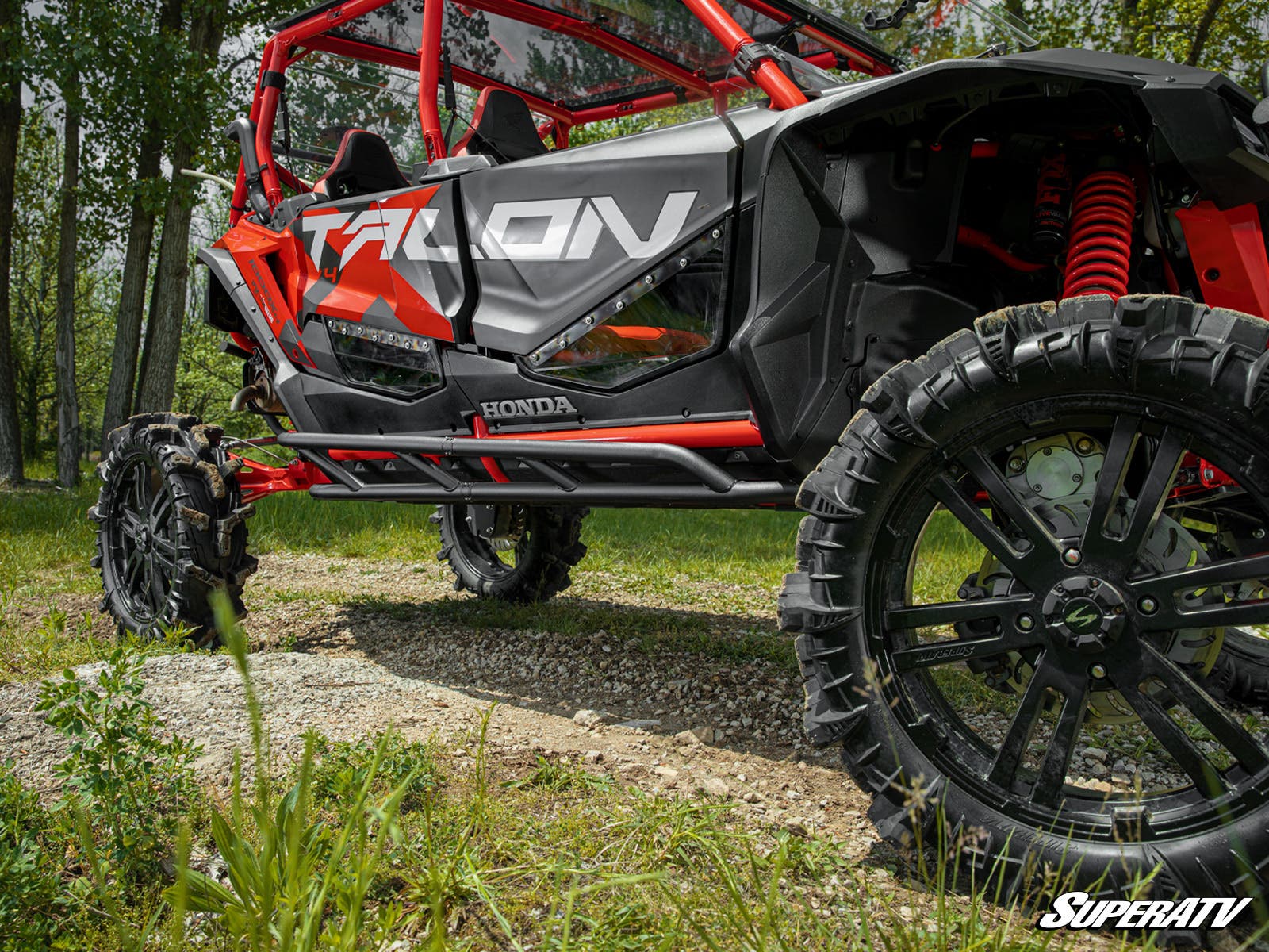 Photo of SuperATV Honda Talon 1000X-4 Heavy-Duty Nerf Bars by SuperATV - Premium Nerf Bars for UTVs / Side by Sides