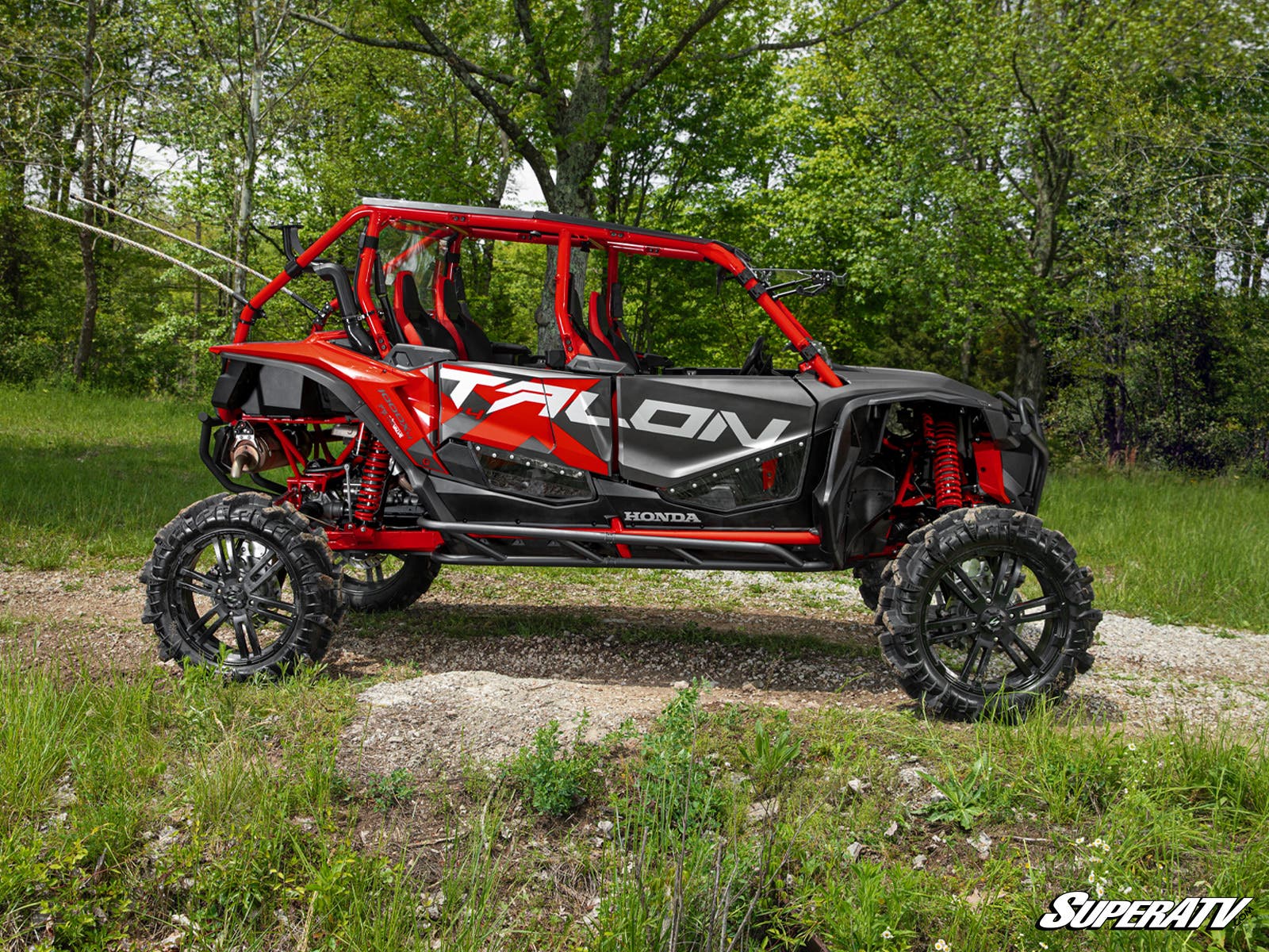 Photo of SuperATV Honda Talon 1000X-4 Heavy-Duty Nerf Bars by SuperATV - Premium Nerf Bars for UTVs / Side by Sides