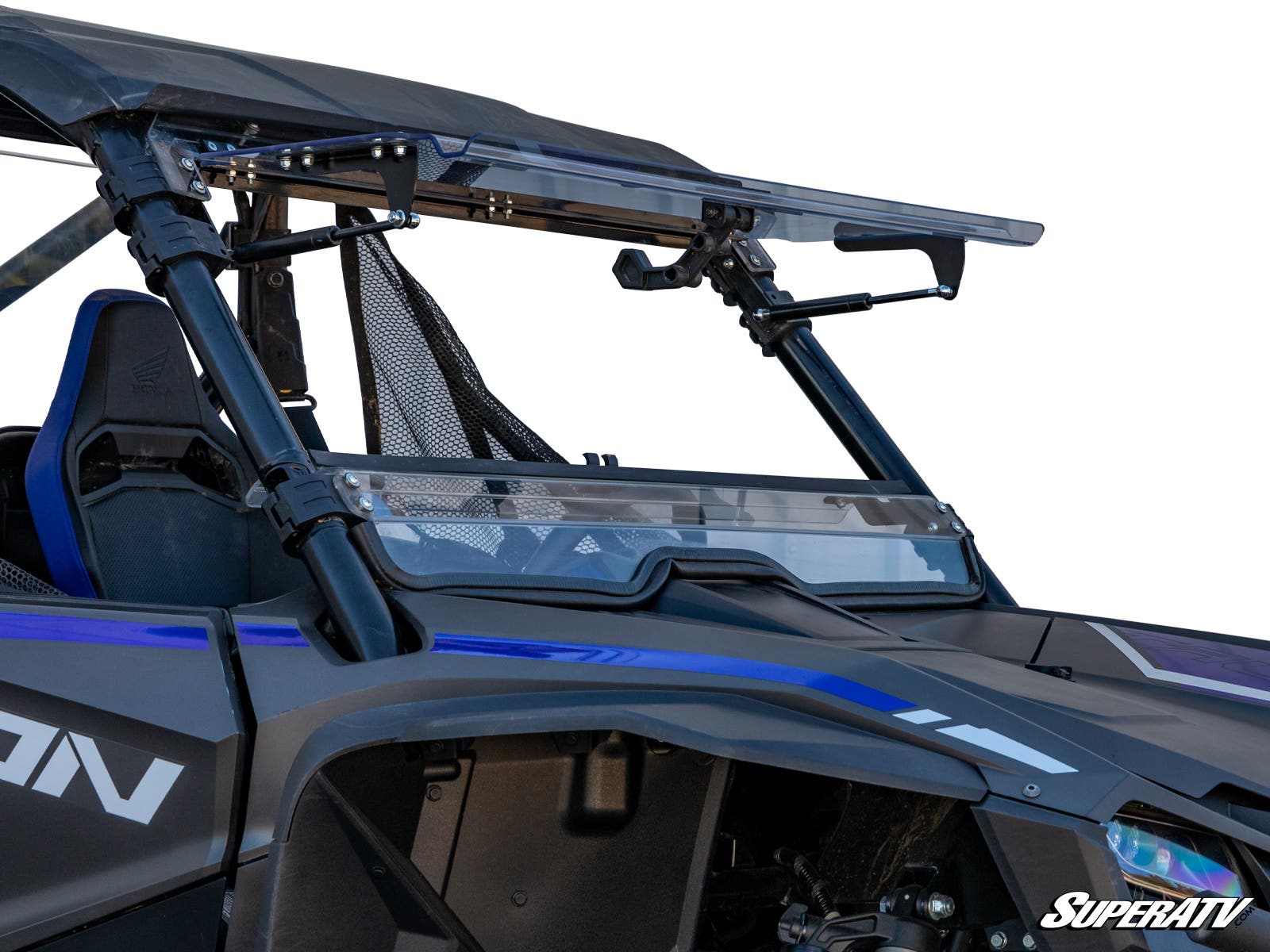 Photo of SuperATV Honda Talon 1000 Scratch Resistant Flip Windshield by SuperATV - Premium Windshields for UTVs / Side by Sides