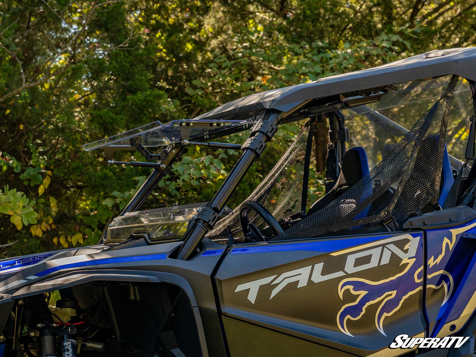 Photo of SuperATV Honda Talon 1000 Scratch Resistant Flip Windshield by SuperATV - Premium Windshields for UTVs / Side by Sides