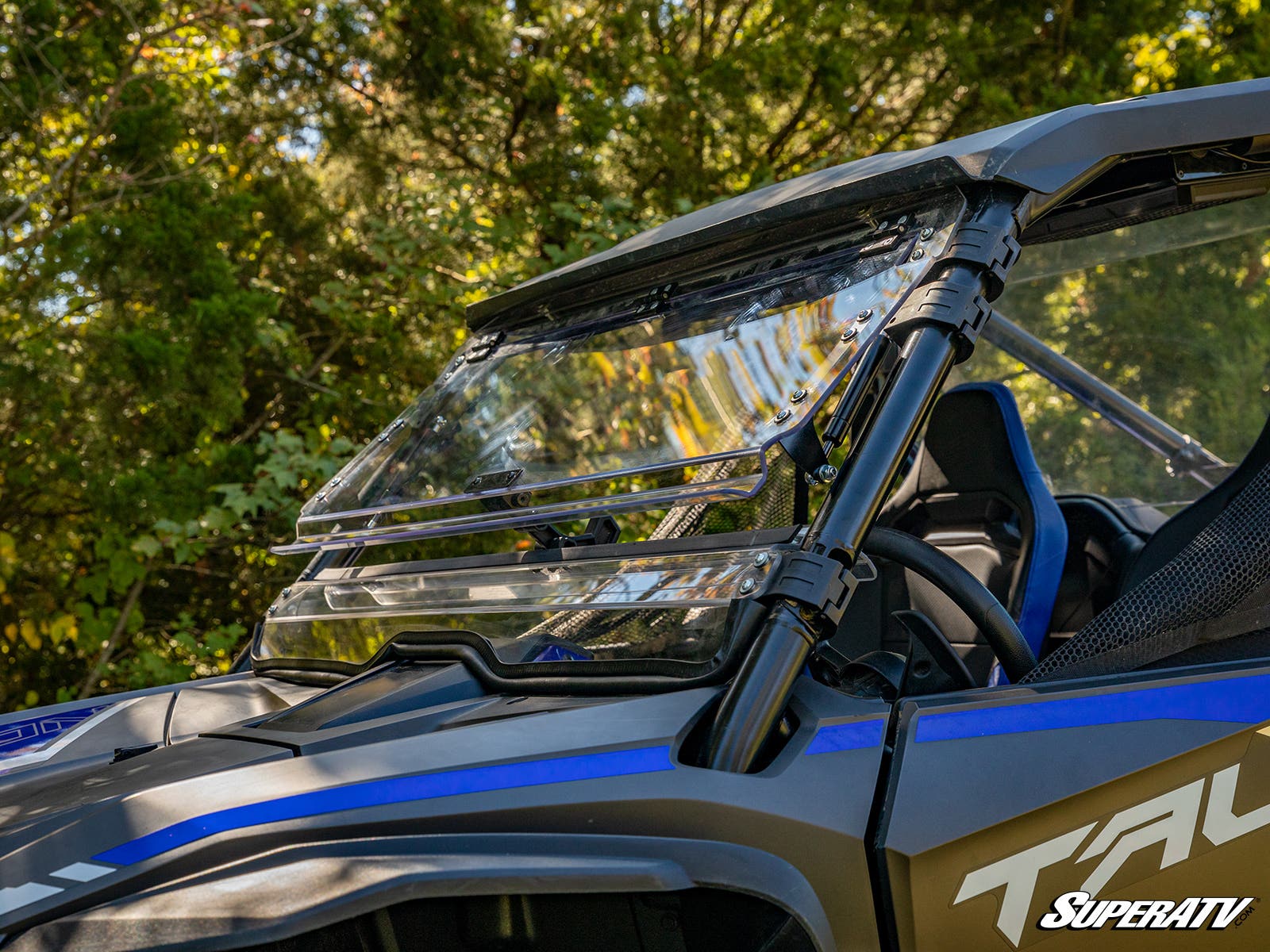 Photo of SuperATV Honda Talon 1000 Scratch Resistant Flip Windshield by SuperATV - Premium Windshields for UTVs / Side by Sides