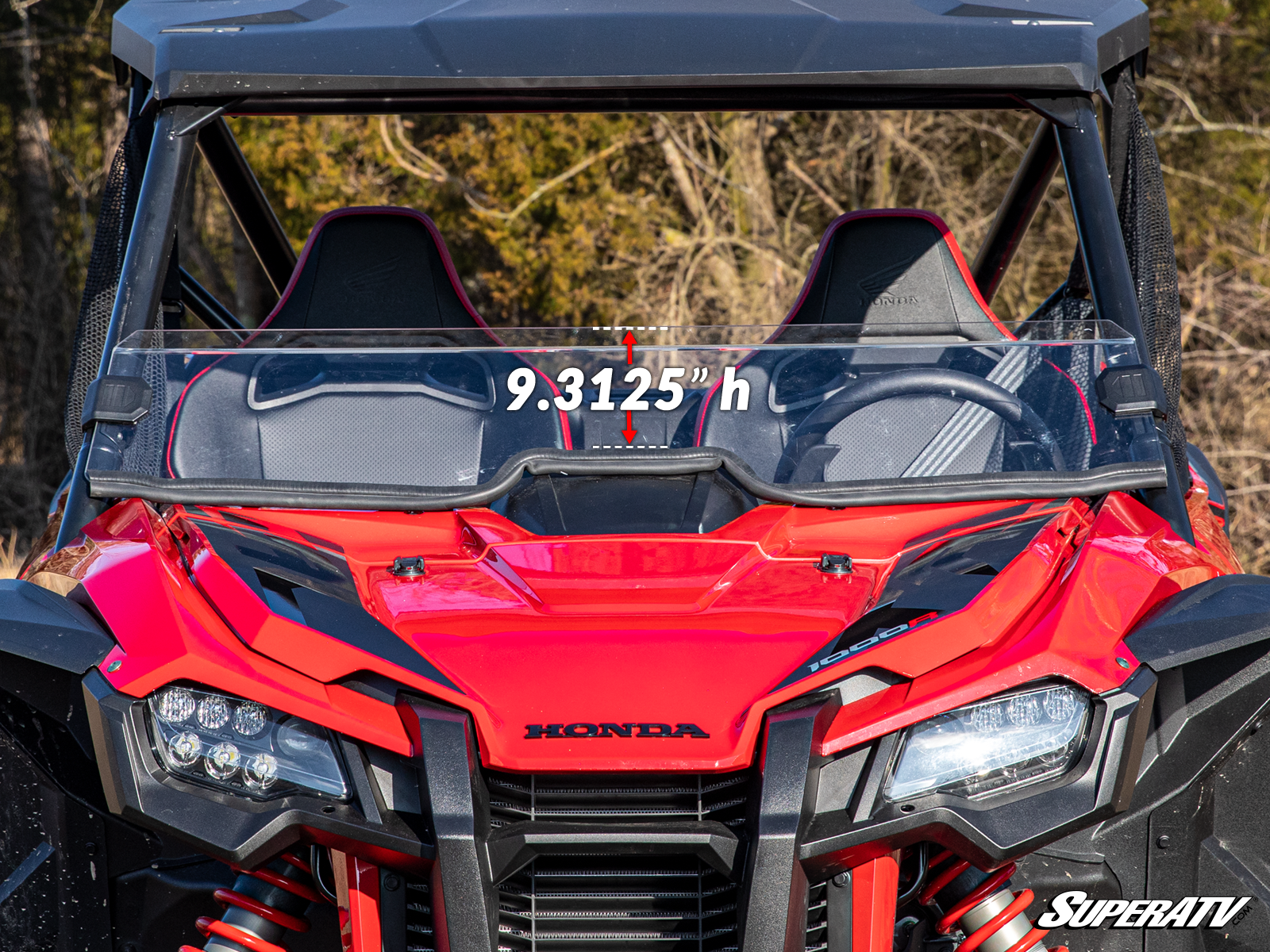Photo of SuperATV Honda Talon 1000 Half Windshield by SuperATV - Premium Windshields for UTVs / Side by Sides