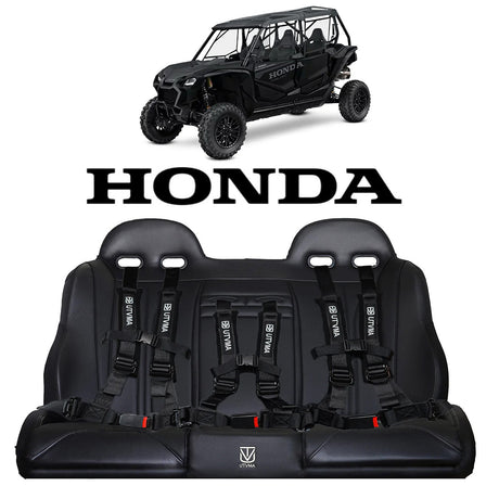Photo of Honda Talon 4 Rear Bench Seat W Harnesses (2019-2025) by UTV Mountain Accessories - Premium Bench Seat for UTVs / Side by Sides