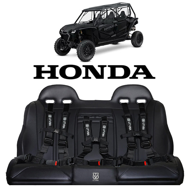 Photo of Honda Talon 4 Rear Bench Seat W Harnesses (2019-2025) by UTV Mountain Accessories - Premium Bench Seat for UTVs / Side by Sides