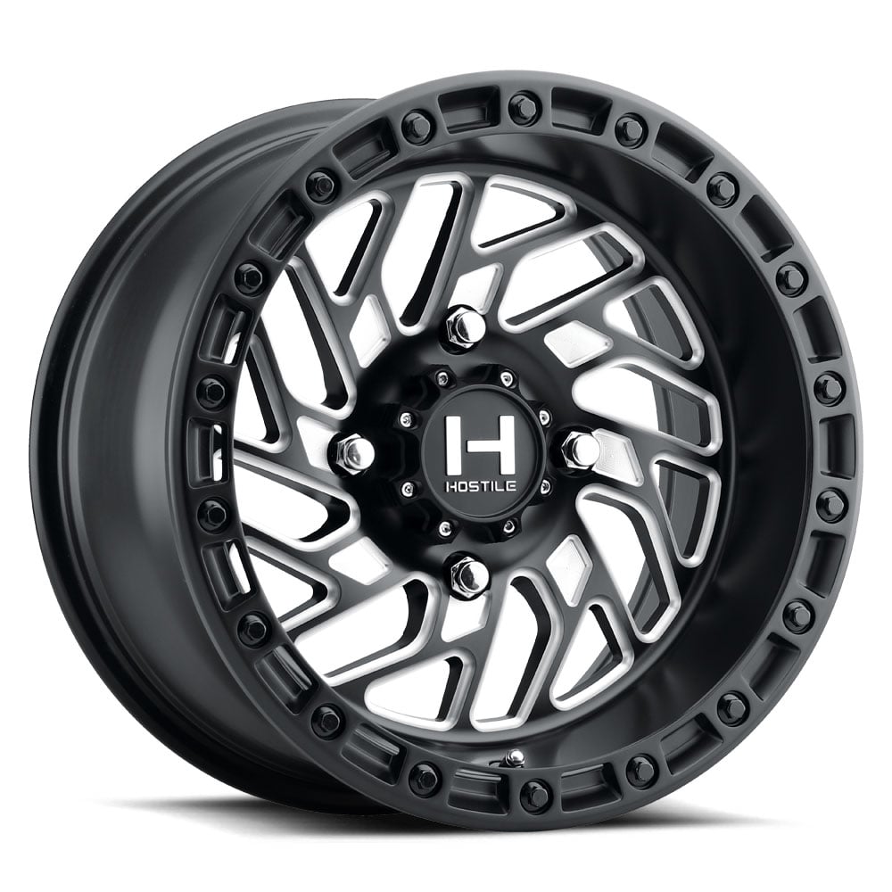 Hostile H116 Jigsaw UTV Wheel - Satin Black Milled