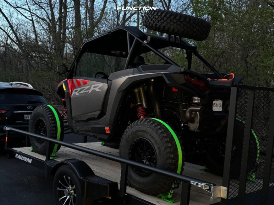 Hostile H133 Glamis Satin Black wheels installed on a 2024 Polaris RZR XP 1000 Ultimate — owner-submitted build via Function Powersports; tires and vehicle not included.