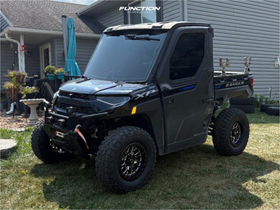 Hostile H133 Glamis wheels installed on a 2023 Polaris Ranger XP 1000 NorthStar Ultimate. Owner build via Function Powersports.
