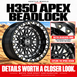 H350 Apex Beadlock — detail; sold individually; tires not included