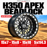 H350 Apex Beadlock — option; sold individually; tires not included