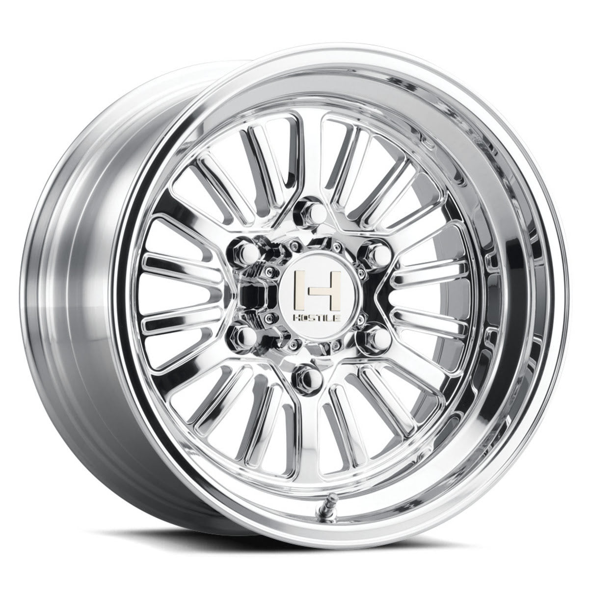 Hostile H127 Titan 6 Lug UTV Wheel - Polished