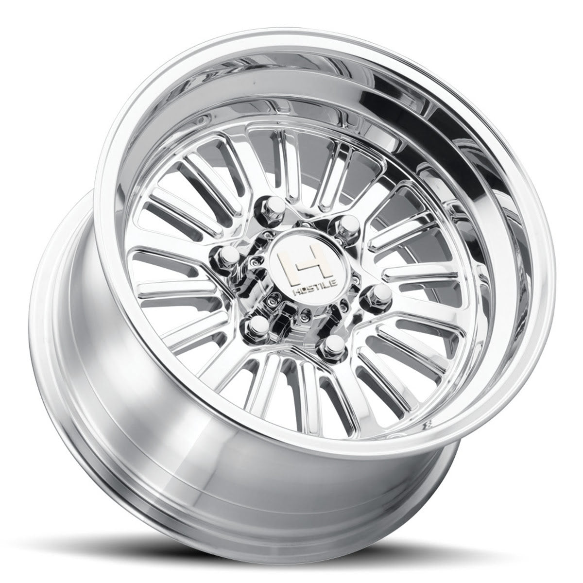Hostile H127 Titan 6 Lug UTV Wheel - Polished