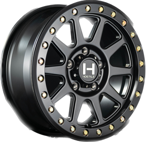 Hostile HF23 Baja 5 Lug Beadlock Wheel - Satin Black