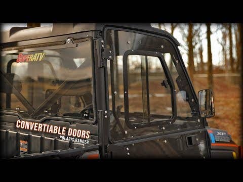 Photo of SuperATV Polaris Ranger XP Kinetic Convertible Cab Enclosure Doors by SuperATV - Premium Cab Enclosures for UTVs / Side by Sides