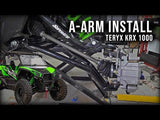Kawasaki Teryx KRX High Clearance 1.5in. Forward Offset A-Arms - Keller Ball Joints