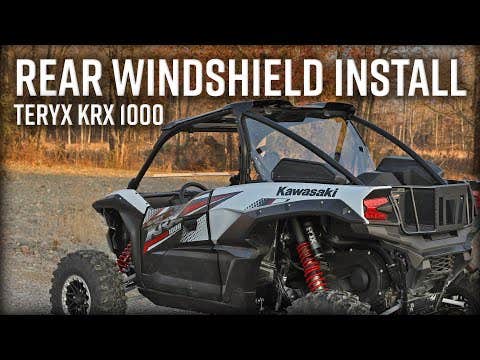 Photo of SuperATV Kawasaki Teryx KRX 1000 Rear Windshield by SuperATV - Premium Windshields for UTVs / Side by Sides