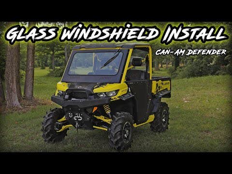 Photo of SuperATV Can-Am Defender Glass Windshield by SuperATV - Premium Windshields for UTVs / Side by Sides