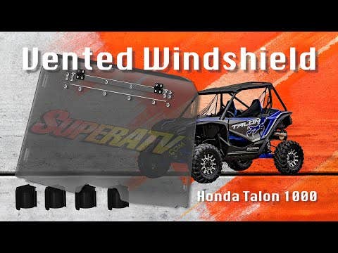Photo of SuperATV Honda Talon 1000 Vented Full WindshieldScratch Resistant by SuperATV - Premium for UTVs / Side by Sides
