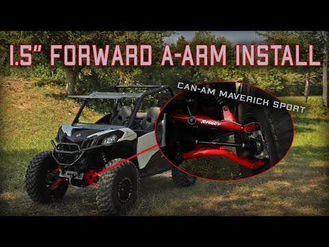 Photo of SuperATV Can-Am Maverick Sport High Clearance 1.5" Forward Offset A-Arms by SuperATV - Premium A-Arms & Control Arms for UTVs / Side by Sides