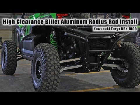 Photo of SuperATV Kawasaki Teryx KRX 1000 High Clearance Billet Aluminum Radius Arms by SuperATV - Premium Radius Rods for UTVs / Side by Sides
