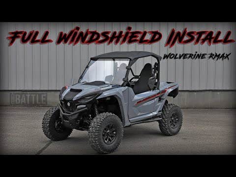 Photo of SuperATV Yamaha Wolverine RMAX 1000 Scratch Resistant Full Windshield by SuperATV - Premium Windshields for UTVs / Side by Sides