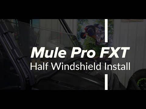 Photo of SuperATV Kawasaki Mule Pro Half Windshield by SuperATV - Premium Windshields for UTVs / Side by Sides