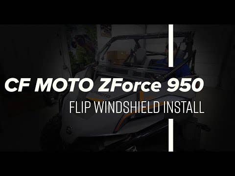 Photo of SuperATV CFMOTO ZForce 950 Scratch Resistant Flip Windshield by SuperATV - Premium Windshields for UTVs / Side by Sides