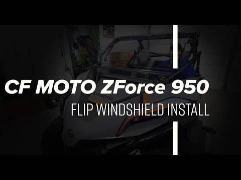 SuperATV CFMOTO ZForce 950 Scratch Resistant Flip Windshield