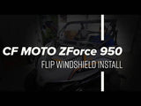 Photo of SuperATV CFMOTO ZForce 950 Scratch Resistant Flip Windshield by SuperATV - Premium Windshields for UTVs / Side by Sides