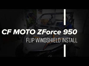 SuperATV CFMOTO ZForce 950 Scratch Resistant Flip Windshield