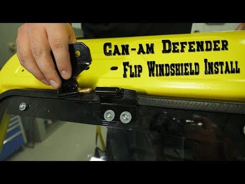 Photo of SuperATV Can-Am Defender Scratch Resistant Flip Windshield by SuperATV - Premium Windshields for UTVs / Side by Sides