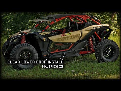 Photo of SuperATV Can-Am Maverick X3 Clear Lower Doors by SuperATV - Premium Doors for UTVs / Side by Sides