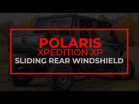 Photo of SuperATV Polaris Xpedition XP Sliding Rear Windshield by SuperATV - Premium Windshields for UTVs / Side by Sides