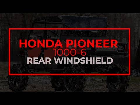 Photo of SuperATV Honda Pioneer 1000-6 Rear Windshield by SuperATV - Premium Windshields for UTVs / Side by Sides