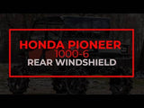Photo of SuperATV Honda Pioneer 1000-6 Rear Windshield by SuperATV - Premium Windshields for UTVs / Side by Sides