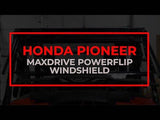 Photo of SuperATV Honda Pioneer 1000 MaxDrive Power Flip Windshield by SuperATV - Premium Windshields for UTVs / Side by Sides
